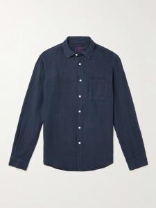 Льняная рубашка PORTUGUESE FLANNEL, нави