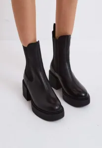 Ботинки на платформе block Cesare Gaspari, Black