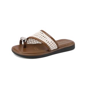 Женские тапочки-слайды с антибактериальной защитой от истираний Mulinsen, Beige