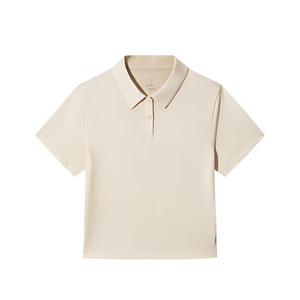 ANTA Футболка поло женская теплая солнечно-белая