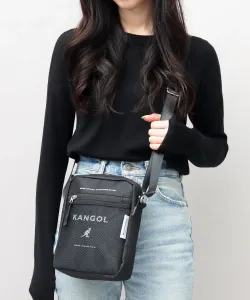 Вертикальная квадратная мини-сумка через плечо с сетчатым карманом