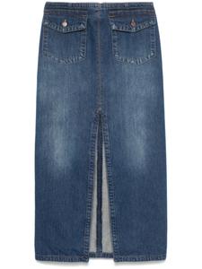 Джинсовая юбка миди Chloé, синий