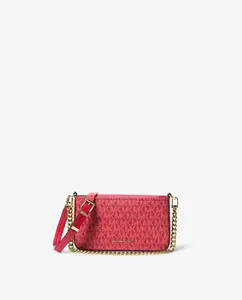 Женская сумка Bryant с силуэтом пудреницы и логотипным принтом Michael Michael Kors, красный