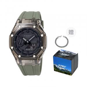 Унисекс часы CASIO серии с двойным дисплеем жидкокристаллическим/аналоговым черные