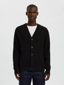 SELECTED Кардиган 'SLHTom' в черном цвете
