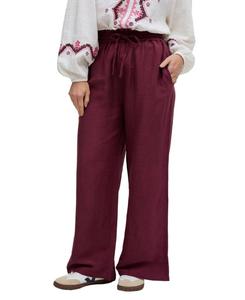 Женские брюки Paulina с широкими штанинами Raffya, Burgundy