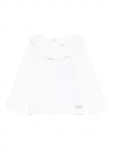 Топ с длинными рукавами и оборками Donsje, белый
