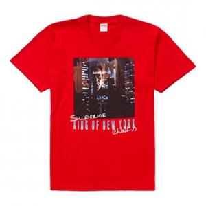 Футболка ss19 christopher walken king of new york teered Supreme, красный