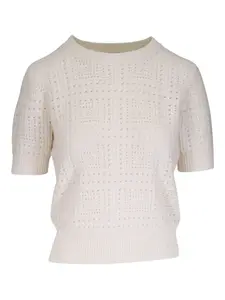 Топ в технике кроше Nili Lotan, нейтральный