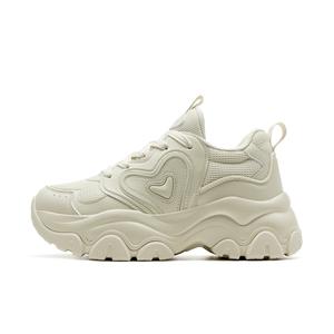 XTEP Кроссовки Hi 6, легкие, нескользящие, повседневные, женские, цвет: чайный, белый, камелия, коричневый