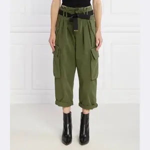 Укороченные брюки карго Snoring Pinko, хаки