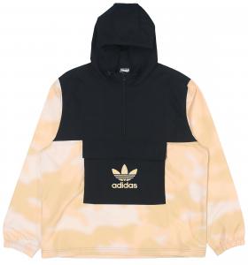 Adidas Originals Ветровка мужская черная коричневая разноцветная, Black Brown Multicolor