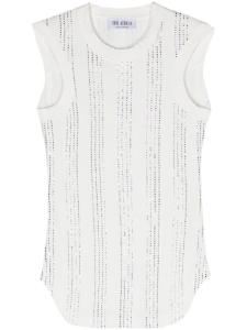 The Attico топ Reese с кристаллами, белый