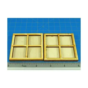 Поднос для прокси — 4 фигурки, квадратные основания 25 мм, Miniature Movement Trays - Rune Battles (Litko Aerosystems)