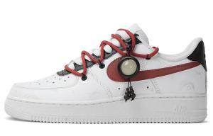 Кроссовки Nike Air Force 1, белый/красный