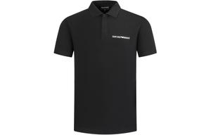 EMPORIO ARMANI Мужская черная поло SS24