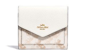 COACH Кожаный конверт кошелек женский белый