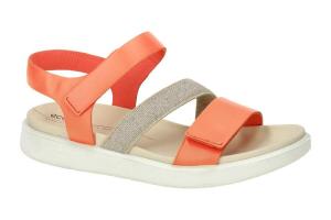 Сандалии Ecco Flowt оранжево-коралловые 273713