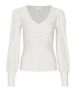 Блузка Rifagz с V-образным вырезом Gestuz, белый
