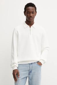 Хлопковый свитер Hugo, бежевый