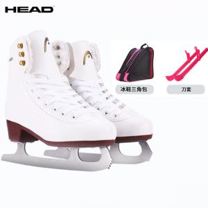 HEAD Коньки для фигурного катания f200 white fleece-lined с предварительно заточенными лезвиями, чехлами и рюкзаком, размер 31