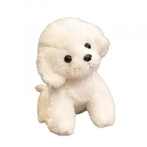 Teddy Dog Puppy Plush Doll Dolls Plush Doll 19cm/24cm Height Happy Fish, белый