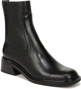 Женские ботильоны Franco Sarto Gracelyn с низким блочным каблуком, Black Leather