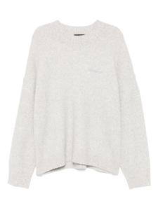 Джемпер меланжевой вязки Represent, серый