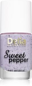 Лак для ногтей Delia Cosmetics Sweet Pepper Black Particles, 04 Lavender 11 ml
