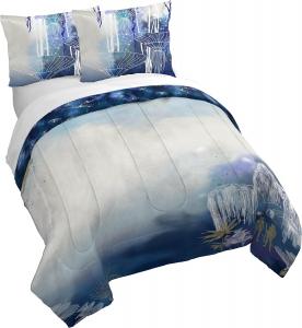 Комплект постельного белья Jay Franco: пододеяльник, наволочка и декоративная наволочка – ультрамягкое льняное постельное белье для украшения комнаты, ТОЛЬКО ПОДОДЕЯЛЬНИК. Одеяло НЕ входит в комплект. Синий - Avatar, комплект из 3 предметов, размер King