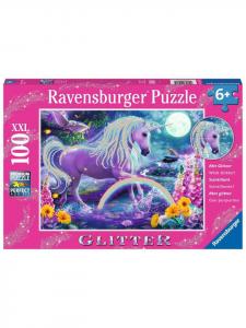 Пазл Ravensburger, 100 деталей, блестящий единорог, 100 шт., разные цвета