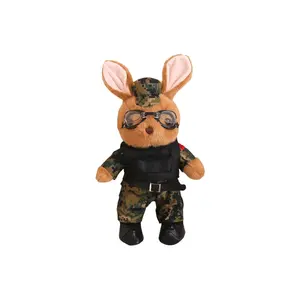 Плюшевая куколка из коллекции Panda Bunny Army, высота 35 см KUMAOYA, зеленый