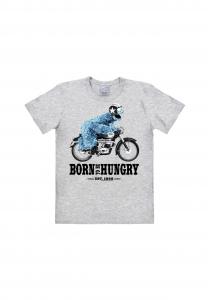 Футболка Easyfit Cookie Monster — Born To Be Hungry LOGOSHIRT, цвет Grey-melange