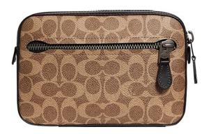 COACH Городской мягкий галантерейный ремень из нубука малого размера мужской хаки