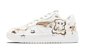 ANTA Кроссовки для скейтбординга с амортизацией, противоскользящие, унисекс, белые, коричневые