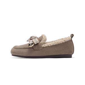 Женские повседневные туфли, женские, серые EBLAN, Gray (Fleece-Lined)