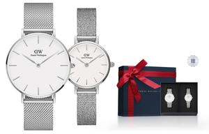 Часы Daniel Wellington Petite Sterling 36 мм, арт. DW00100306, серебро + часы Petite Pressed Sterling 24 мм