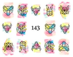 Водные наклейки для ногтей - №143, inna