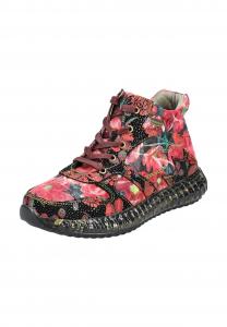 Кроссовки из кожи/текстиля LAURA VITA, красный