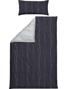 Двустороннее постельное белье Renforcé антрацитово-серого цвета REDBEST, 200x200 (2x 80x80 см)