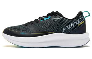 Женские кроссовки Strong Winds SE с амортизацией, износостойкие, низкие, черно-голубые QIAODAN