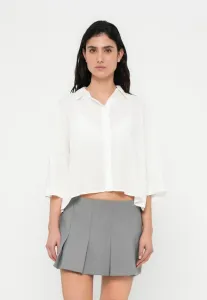 Укороченная рубашка onlastrid life, блузка на пуговицах Only, Cloud Dancer