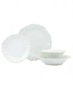 Коллекция столовой посуды Incanto Stone с рюшами Vietri, белый