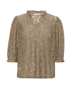 Блуза Cream Kaspis, темно-бежевый