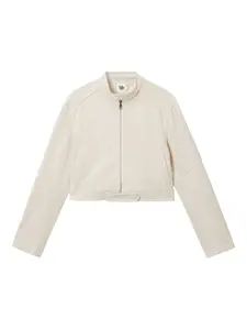 Укороченная куртка на молнии B+Ab, бежевый