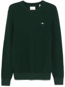 Gant фактурный свитер, зеленый