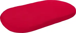 Детская простыня на резинке Erding, красная, 40x70 см, овальная Erwin Müller