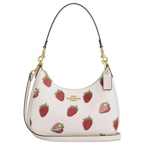 COACH Терри с покрытием из холста хобо сумка через плечо большая женская золото и мел мультиколор