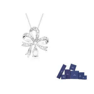 Вольта подвеска-бант длинное колье Swarovski