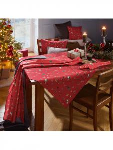 Erwin Müller Хлопковая наволочка красного и разноцветного цвета